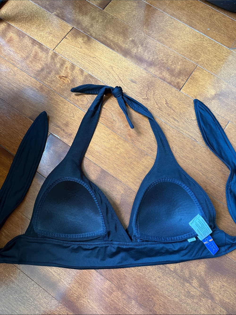 Black Halter Bikini Top - Captiva Womens Swim - Picture 6 of 7